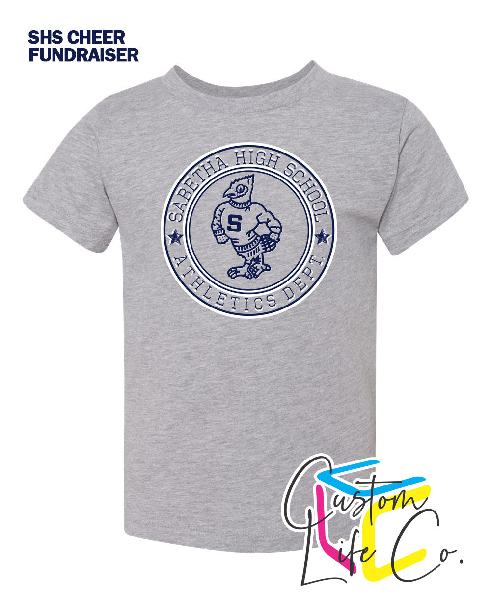 SHS Cheer Athletics Department Round Toddler T-Shirt