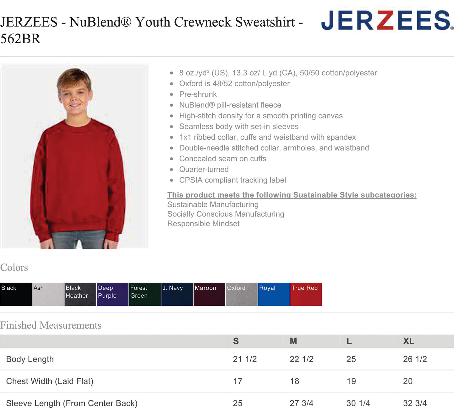 Bluejays Wrestling Youth Crewneck