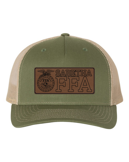 Sabetha FFA Leather Patch Hat