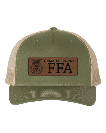 Nemaha Central FFA Leather Patch Hat