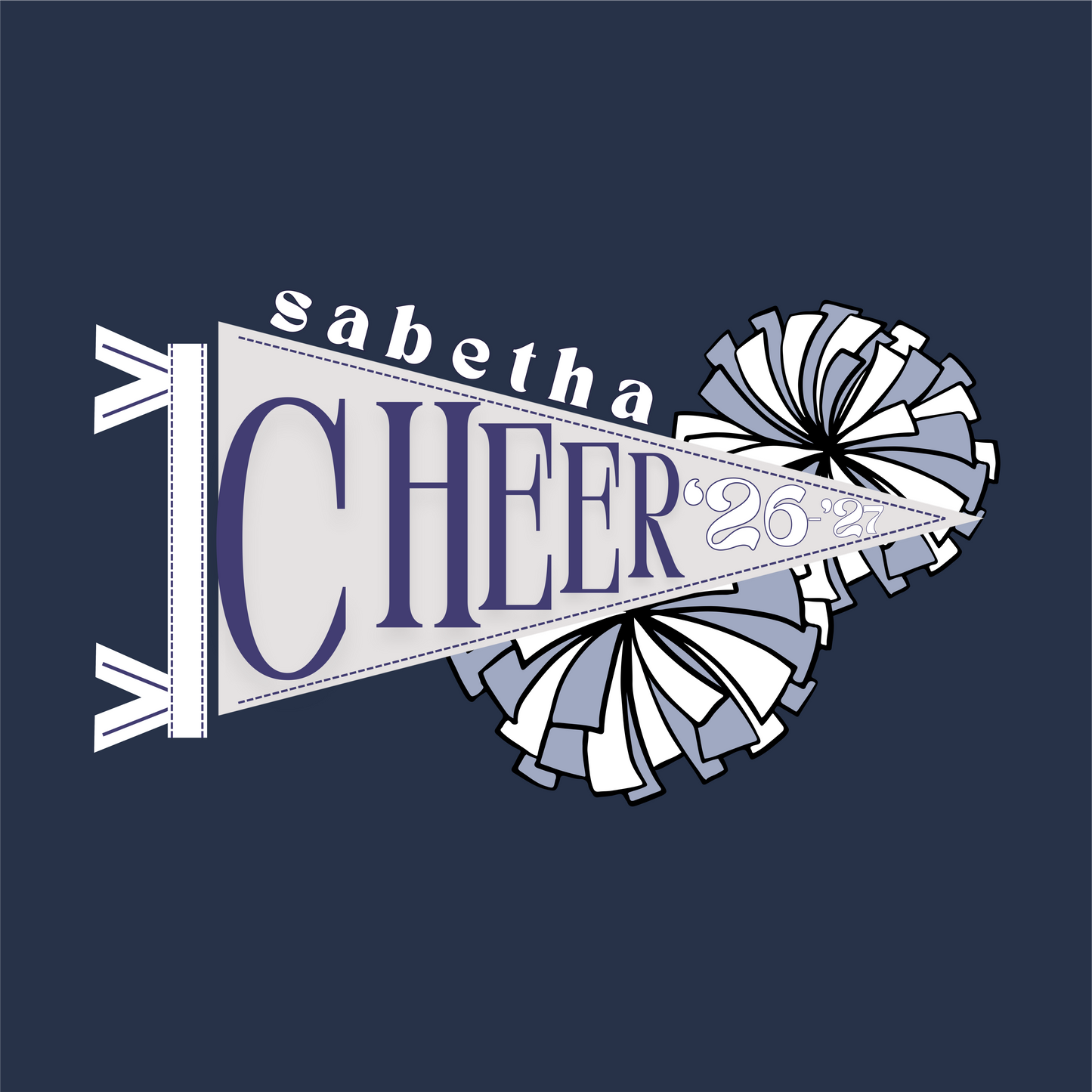Sabetha Cheer Bet on Blue