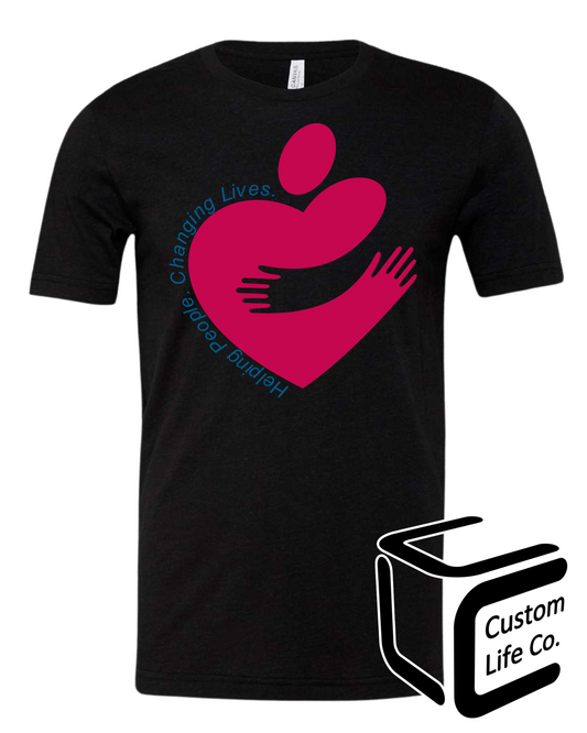 Heart with Community Action Adult T-Shirt