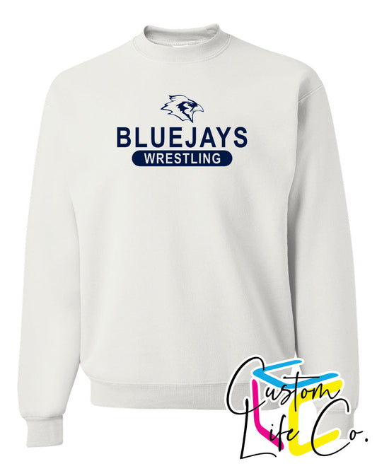 Bluejays Wrestling Adult Crewneck