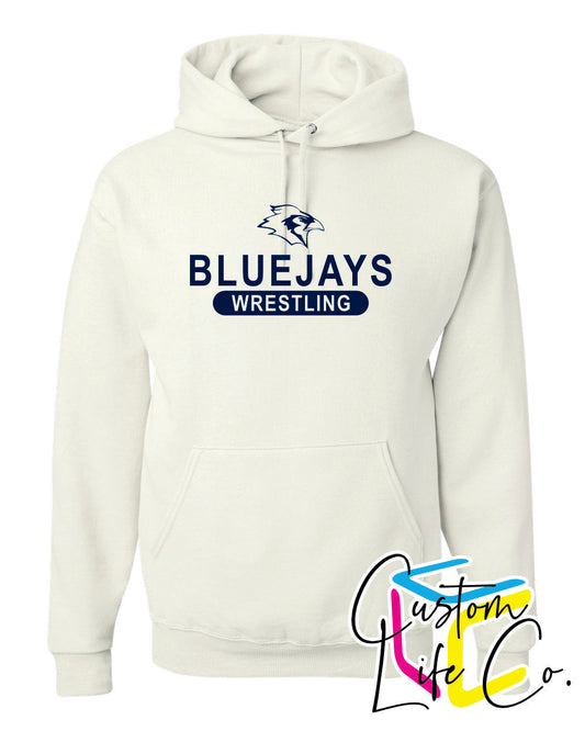 Bluejays Wrestling Adult Hoodie