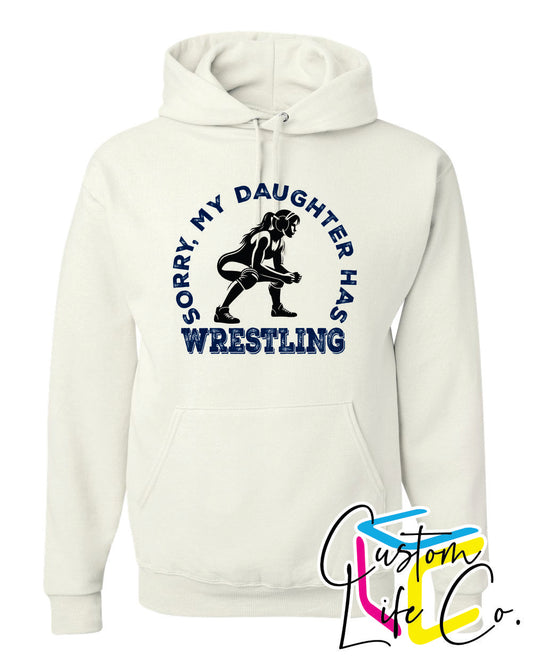 Bluejays Wrestling Daughter Adult Hoodie