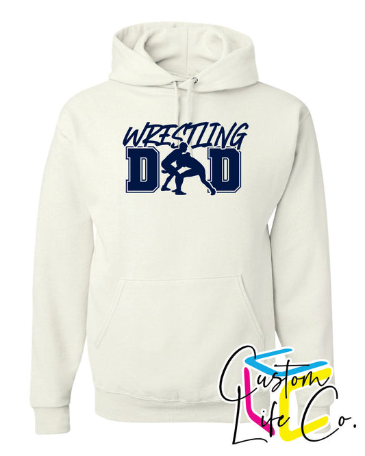 Wrestling Dad Adult Hoodie