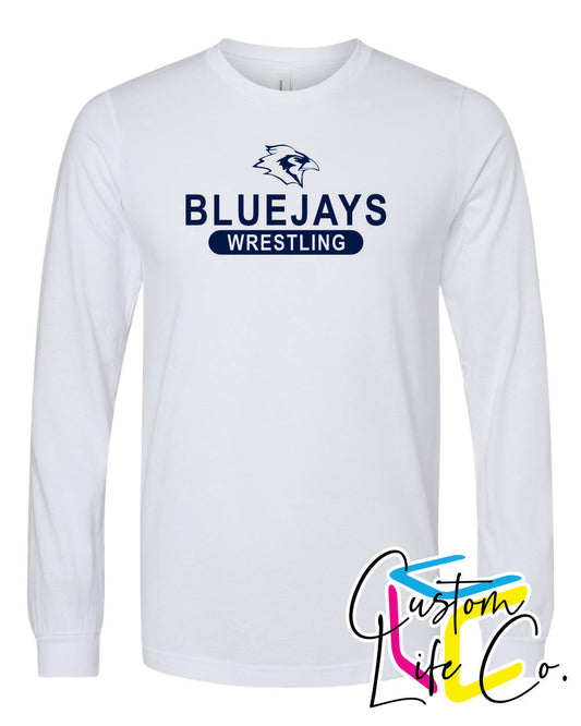 Bluejays Wrestling Adult Long Sleeve