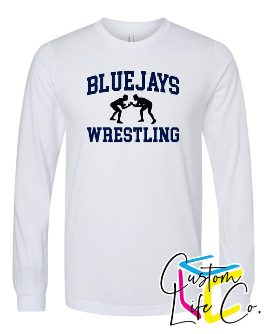 Bluejays Wrestlers Adult Long Sleeve