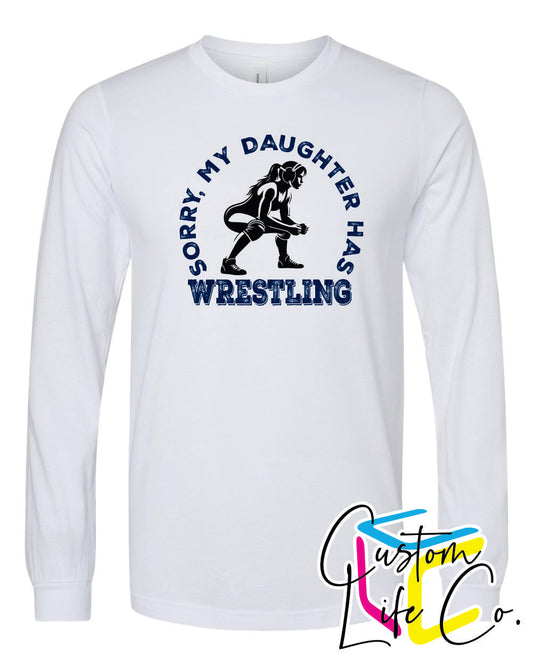 Bluejays Wrestling Daughter Adult Long Sleeve