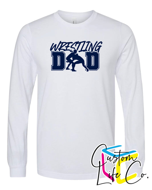 Wrestling Dad Adult Long Sleeve