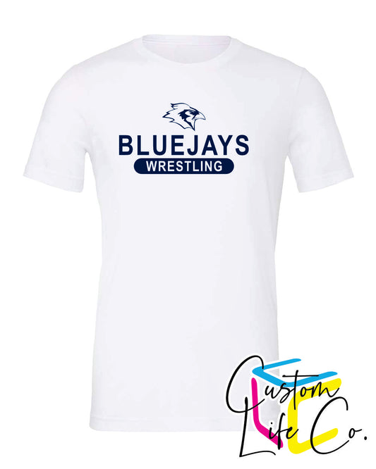 Bluejays Wrestling Adult T-Shirt