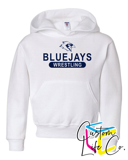 Bluejays Wrestling Youth Hoodie