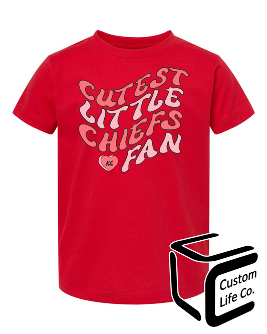 Cutest Little Chiefs Fan Toddler T-Shirt