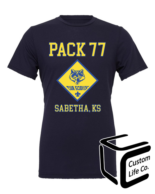 Cub Scouts Pack 77 Adult T-Shirt