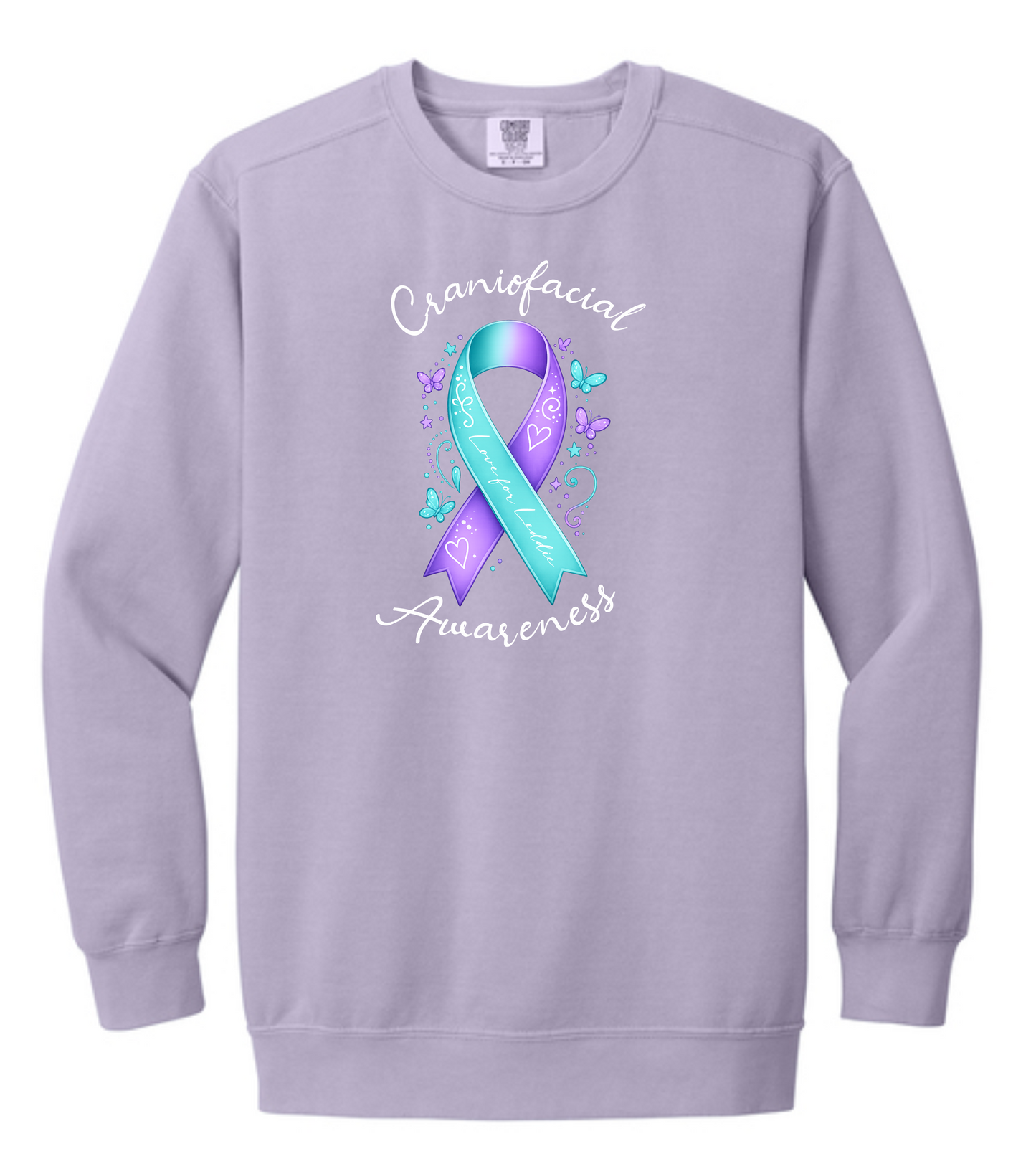 Love for Leddie Ribbon Adult Crewneck