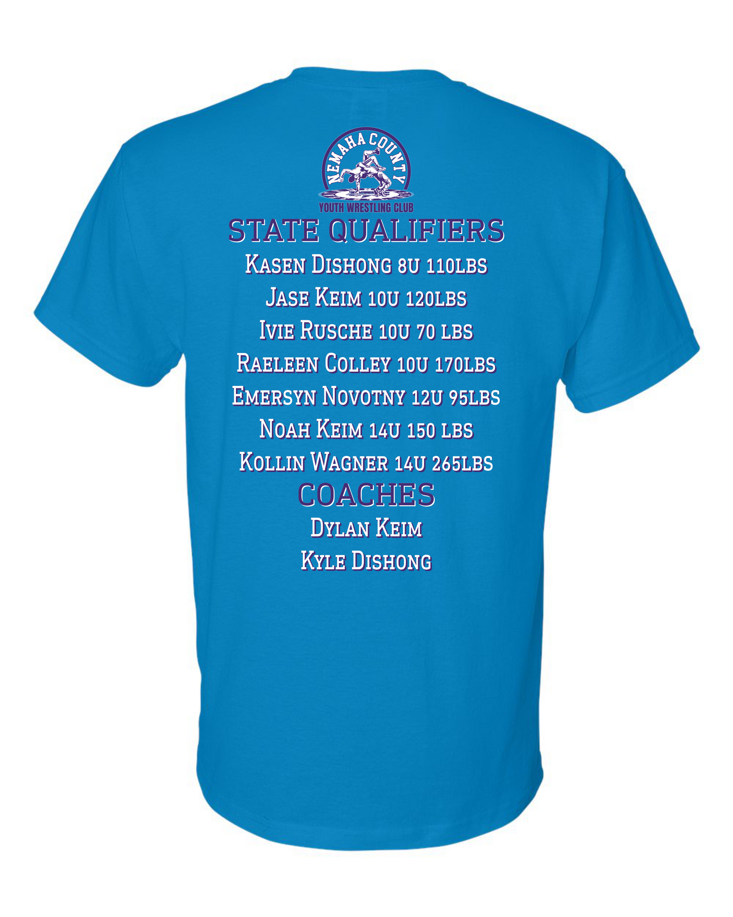 2026 State Nemaha County Youth Wrestling T-Shirt