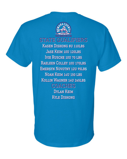2026 State Nemaha County Youth Wrestling T-Shirt