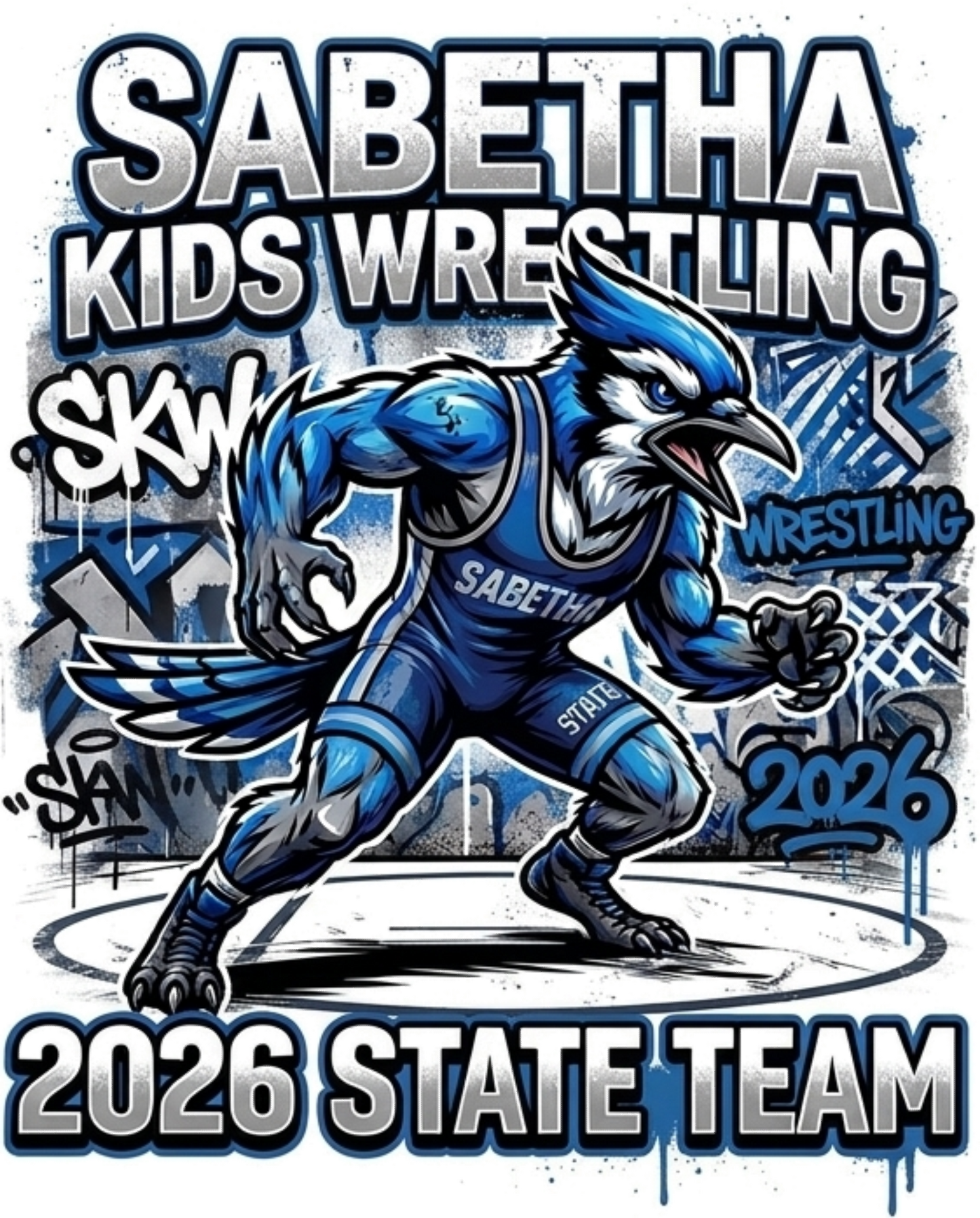 2026 State Sabetha Kids Wrestling T-Shirt