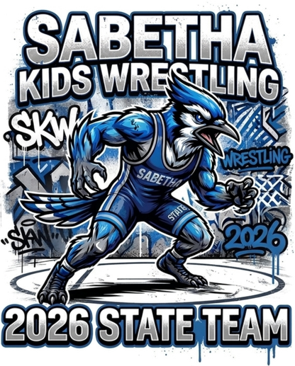 2026 State Sabetha Kids Wrestling T-Shirt