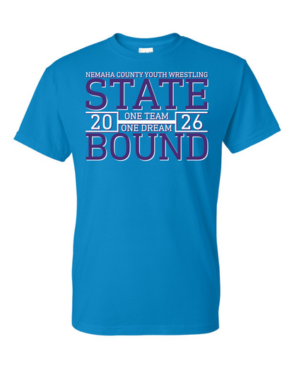 2026 State Nemaha County Youth Wrestling T-Shirt