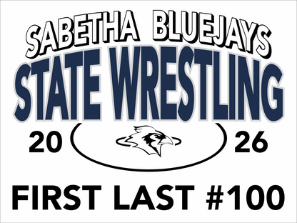 SHS State Wrestling 2026 Yard Sign (Girls & Boys)