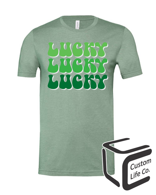 Lucky x3 Adult T-Shirt