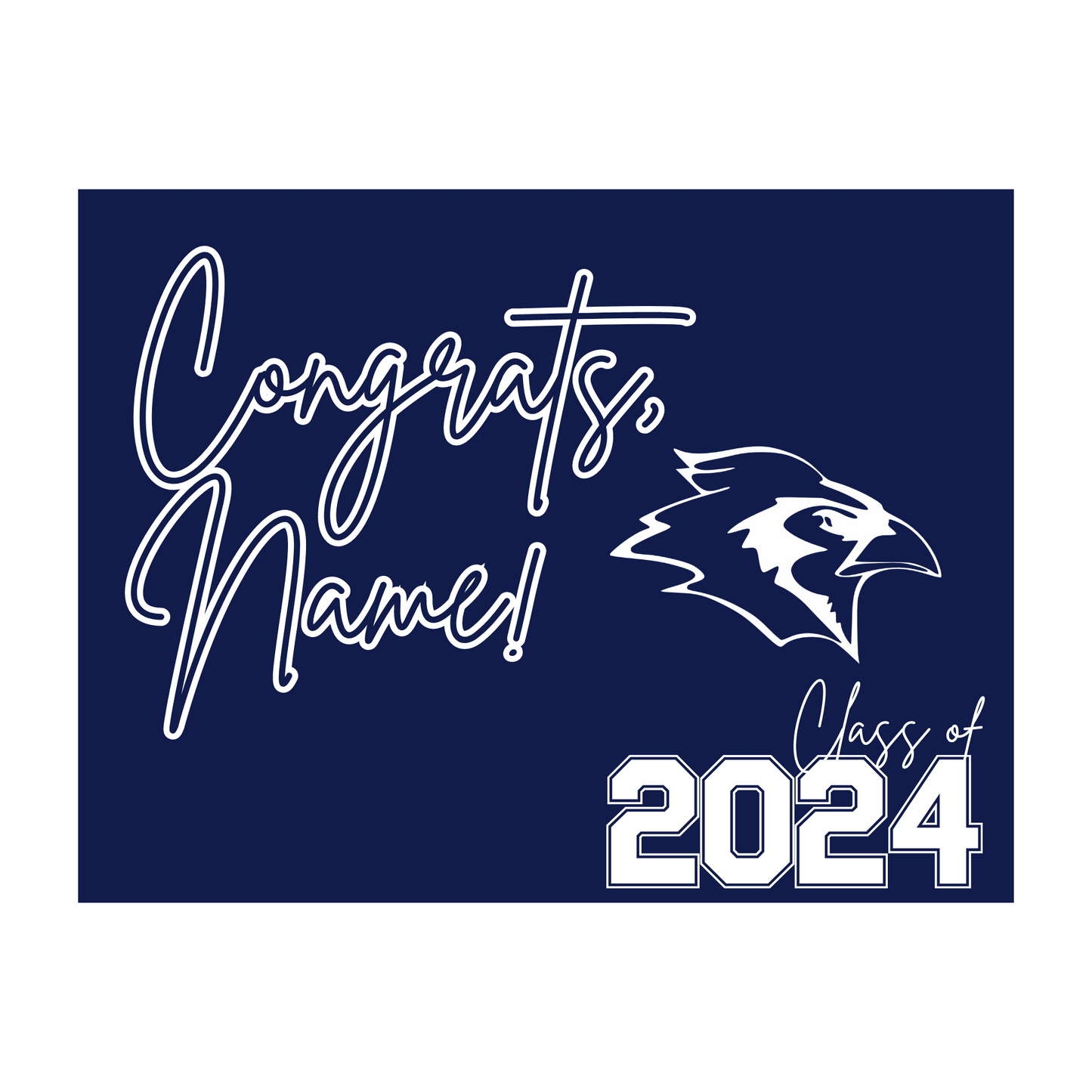 2024 Graduation Yard Sign