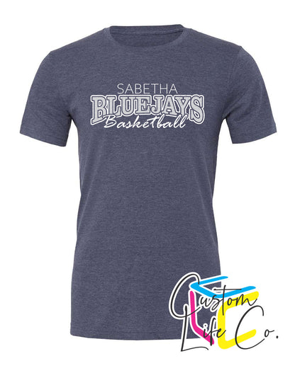 Sabetha Bluejays Basketball Adult T-Shirt