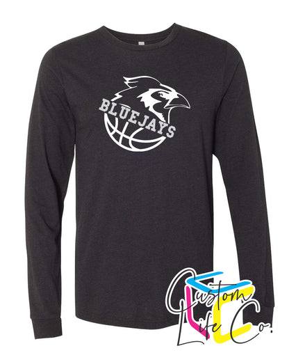 Bluejays Basketball Adult Long Sleeve Shirt