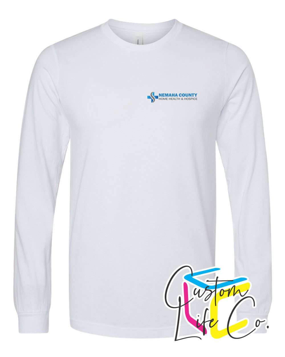 Home Health & Hospice Long Sleeve T-shirt Pocket Logo