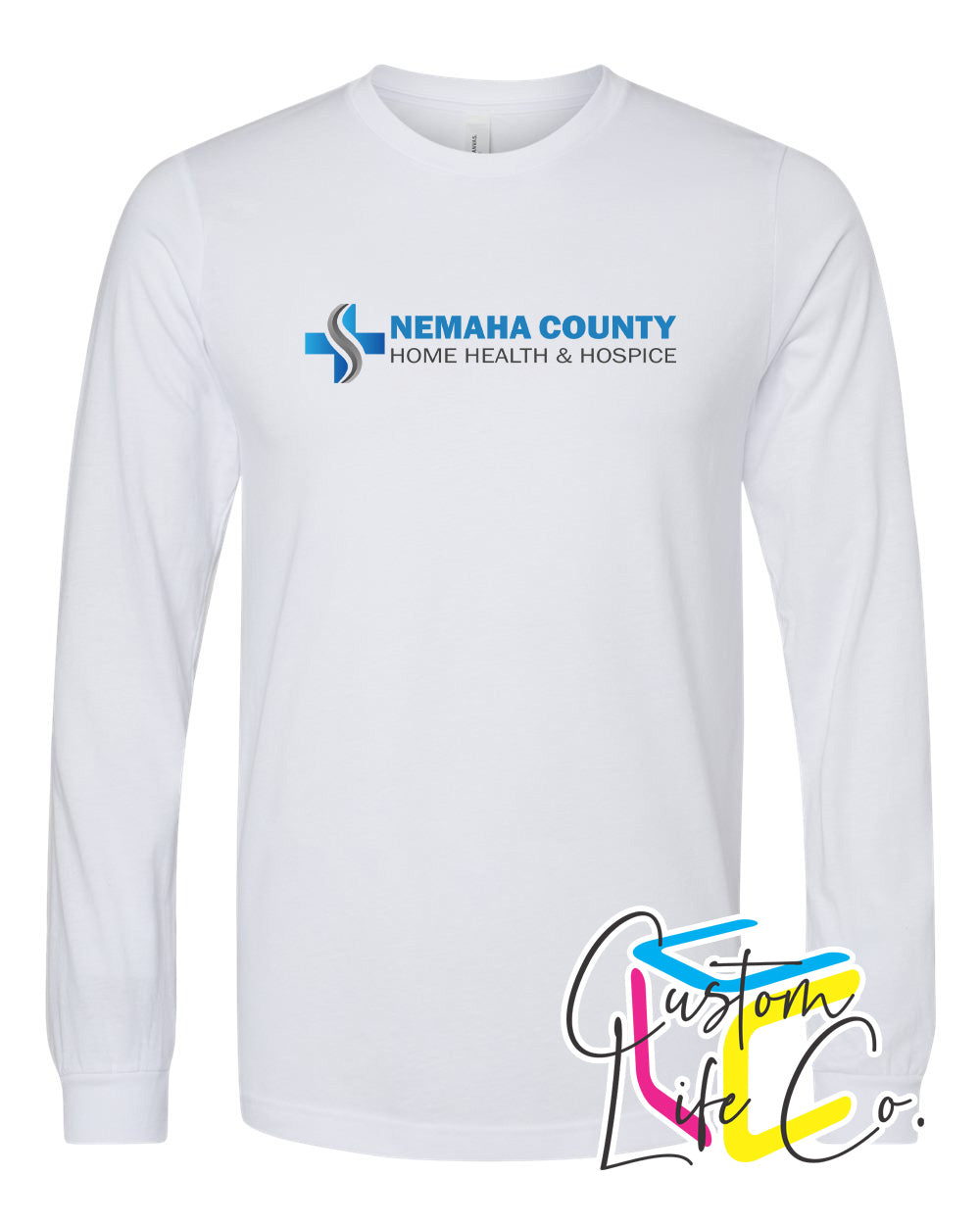 Home Health & Hospice Long Sleeve T-shirt Chest Logo