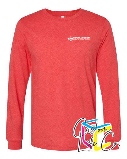 Home Health & Hospice Long Sleeve T-shirt Pocket Logo