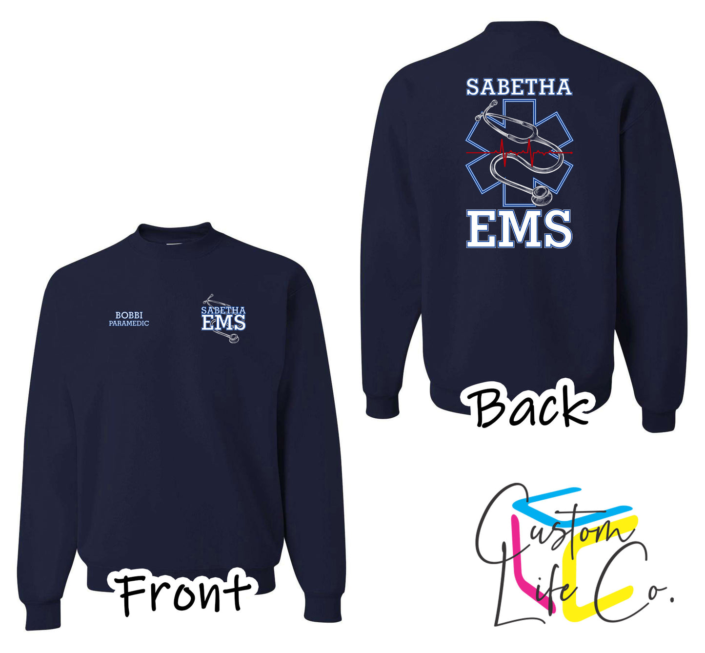 Sabetha EMS Crewneck - Jerzees