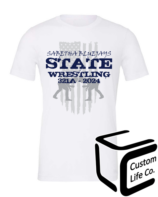 SHS Boy's State Wrestling Adult T-Shirt