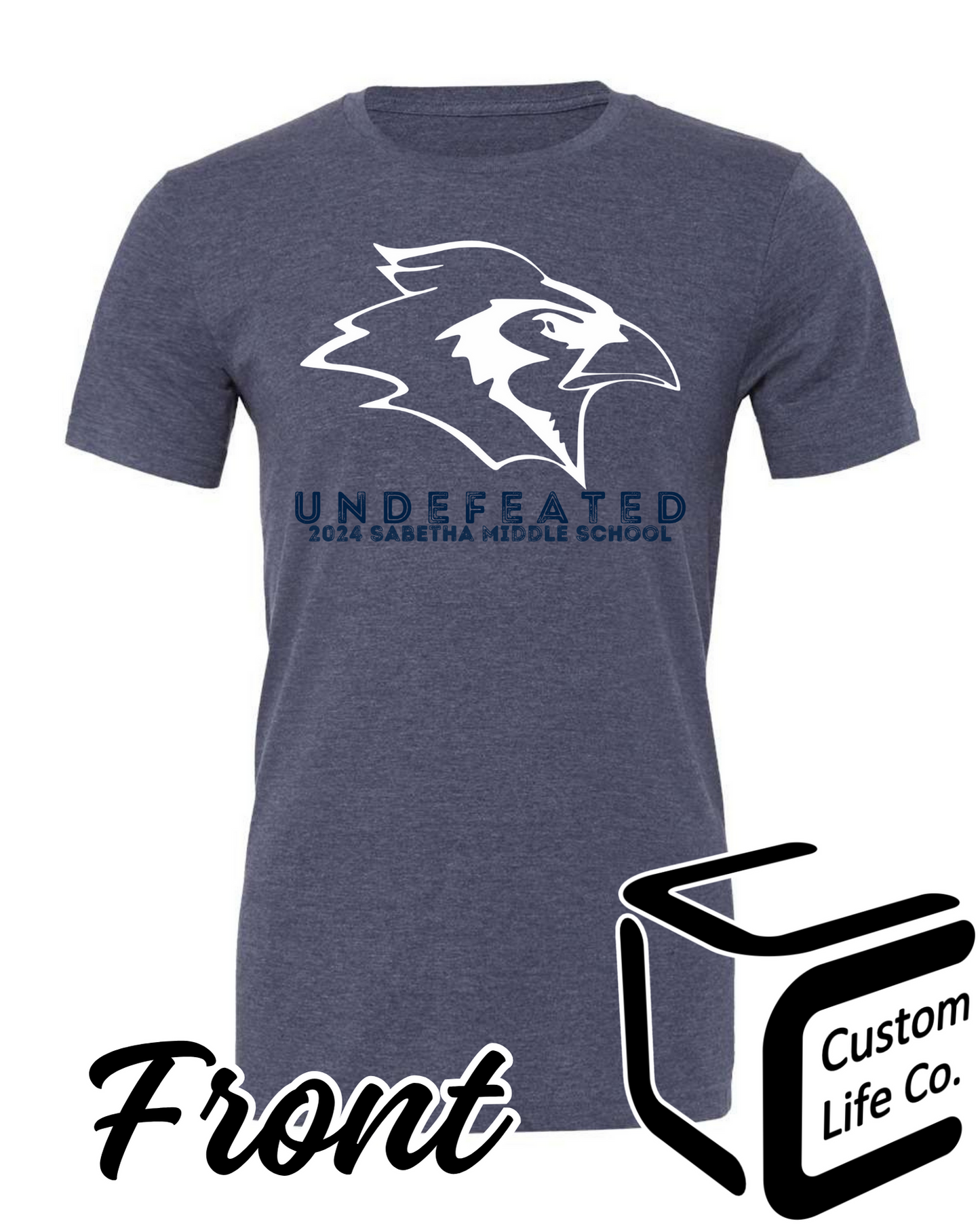 SMS 8th Grade Boys Undefeated 2024 Adult T-Shirt