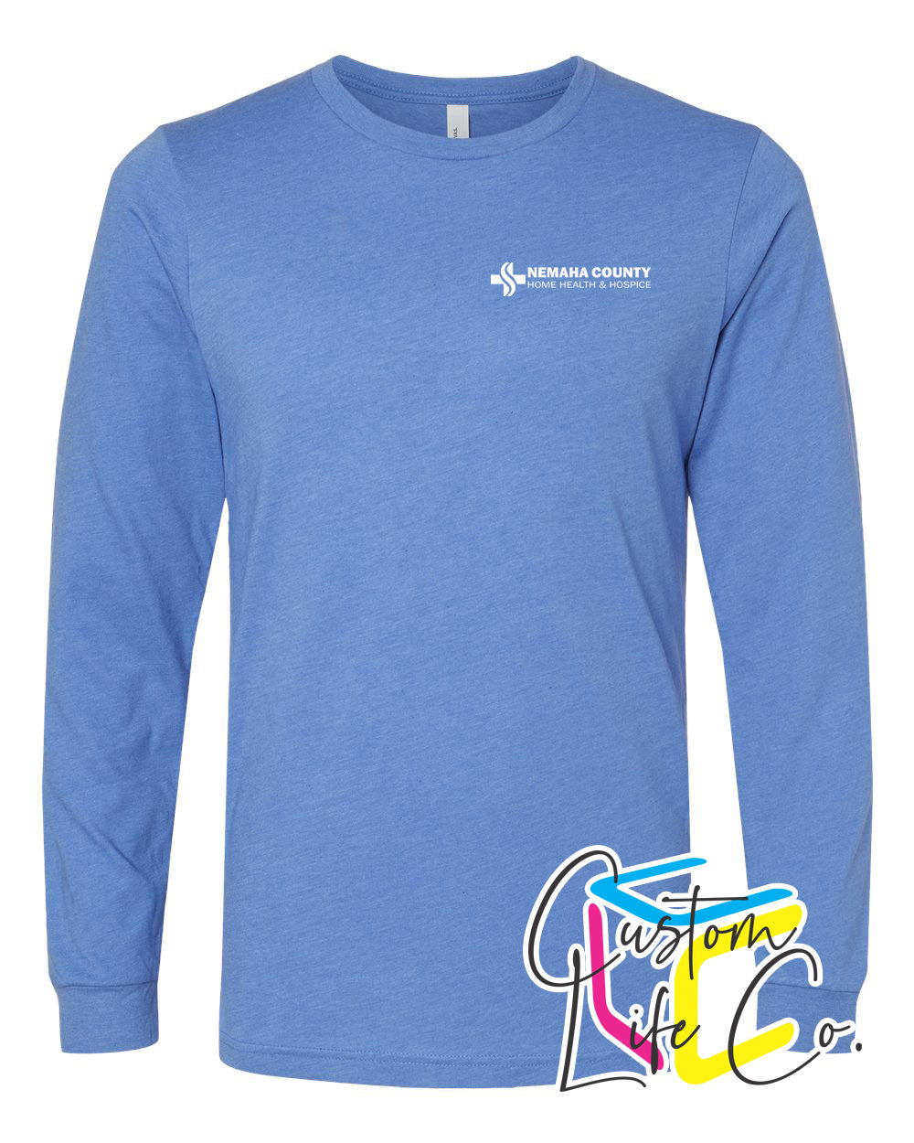 Home Health & Hospice Long Sleeve T-shirt Pocket Logo