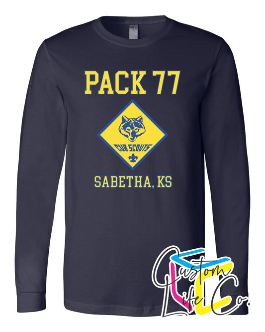 Cub Scout Pack 77 Adult Long Sleeve T-shirt