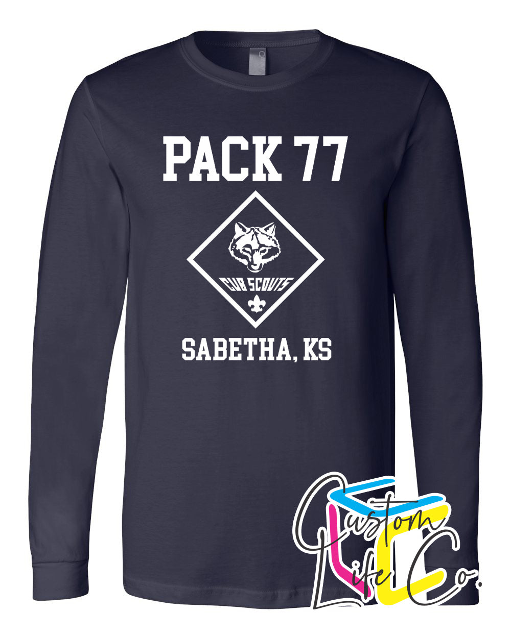 Cub Scout Pack 77 Adult Long Sleeve T-shirt