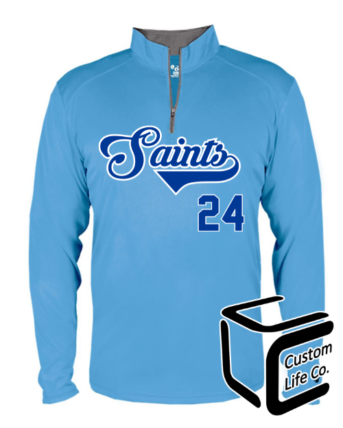 Seneca Saints Adult Performance Quarter-Zip Pullover