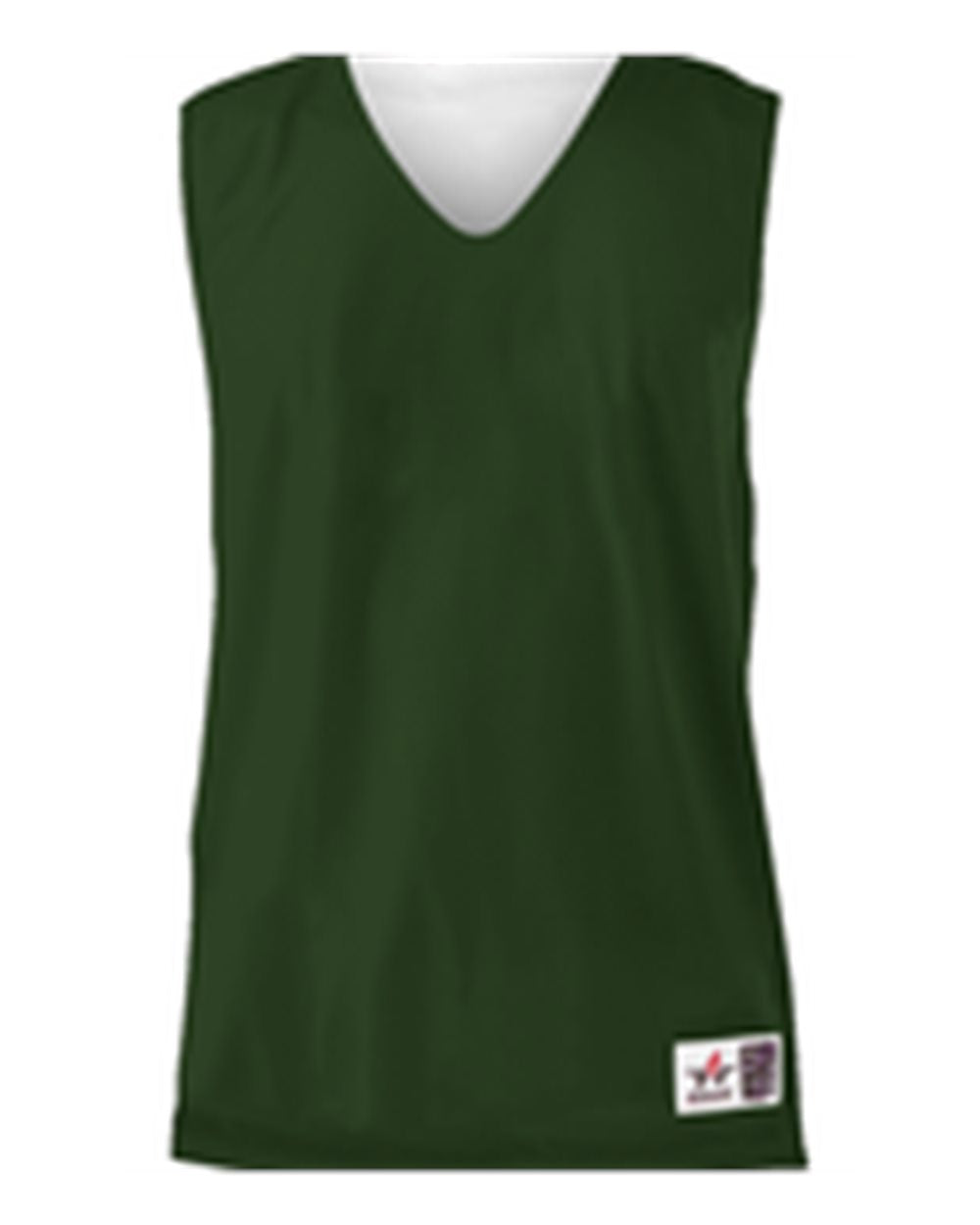 Youth Reversible Basketball Jersey - Forest/White