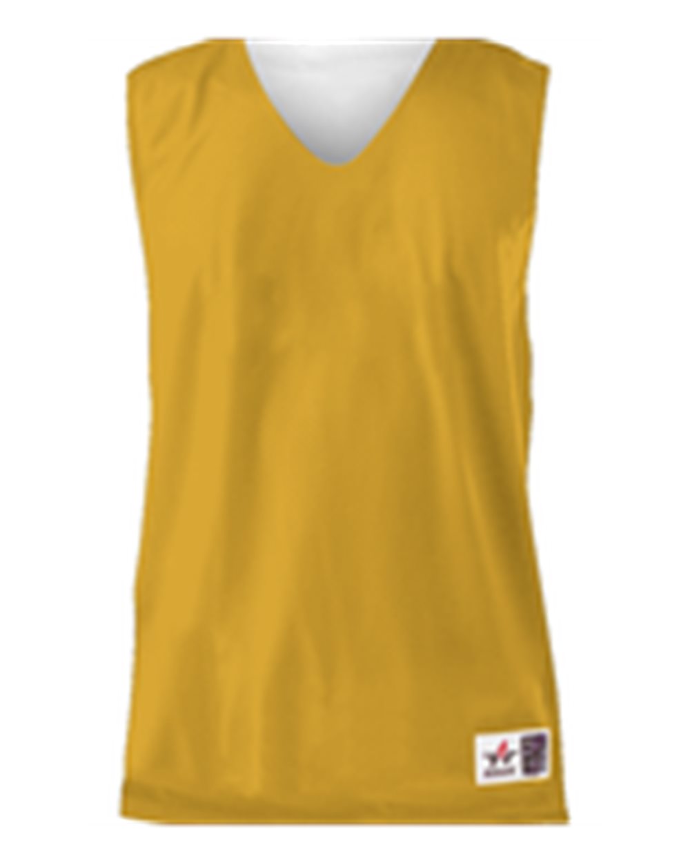 Youth Reversible Basketball Jersey - Gold/White