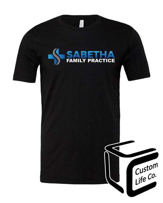 Sabetha Family Practice Adult T-Shirt with Color + White Logo