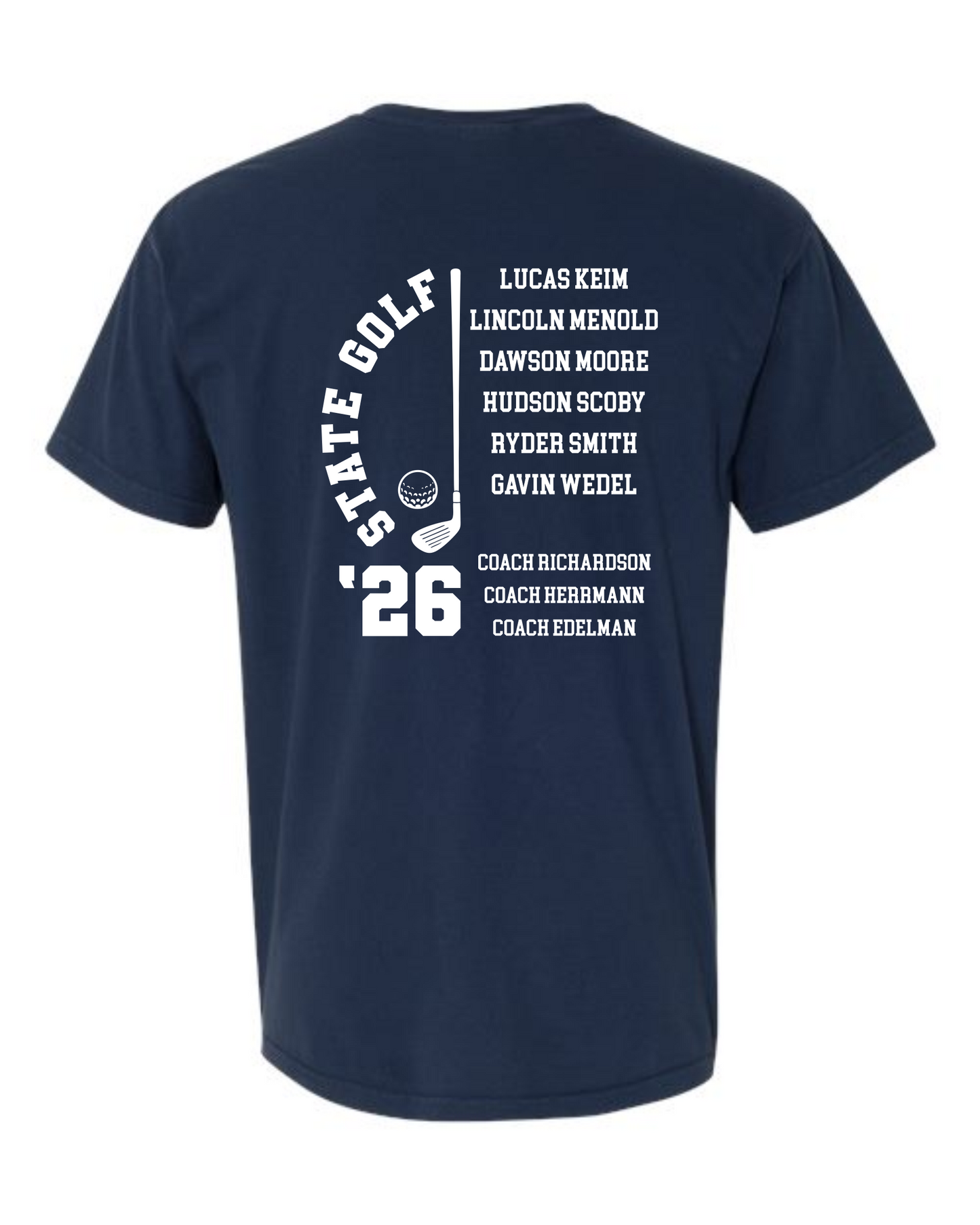 SHS State Golf 2026 Short Sleeve T-Shirt - Comfort Colors
