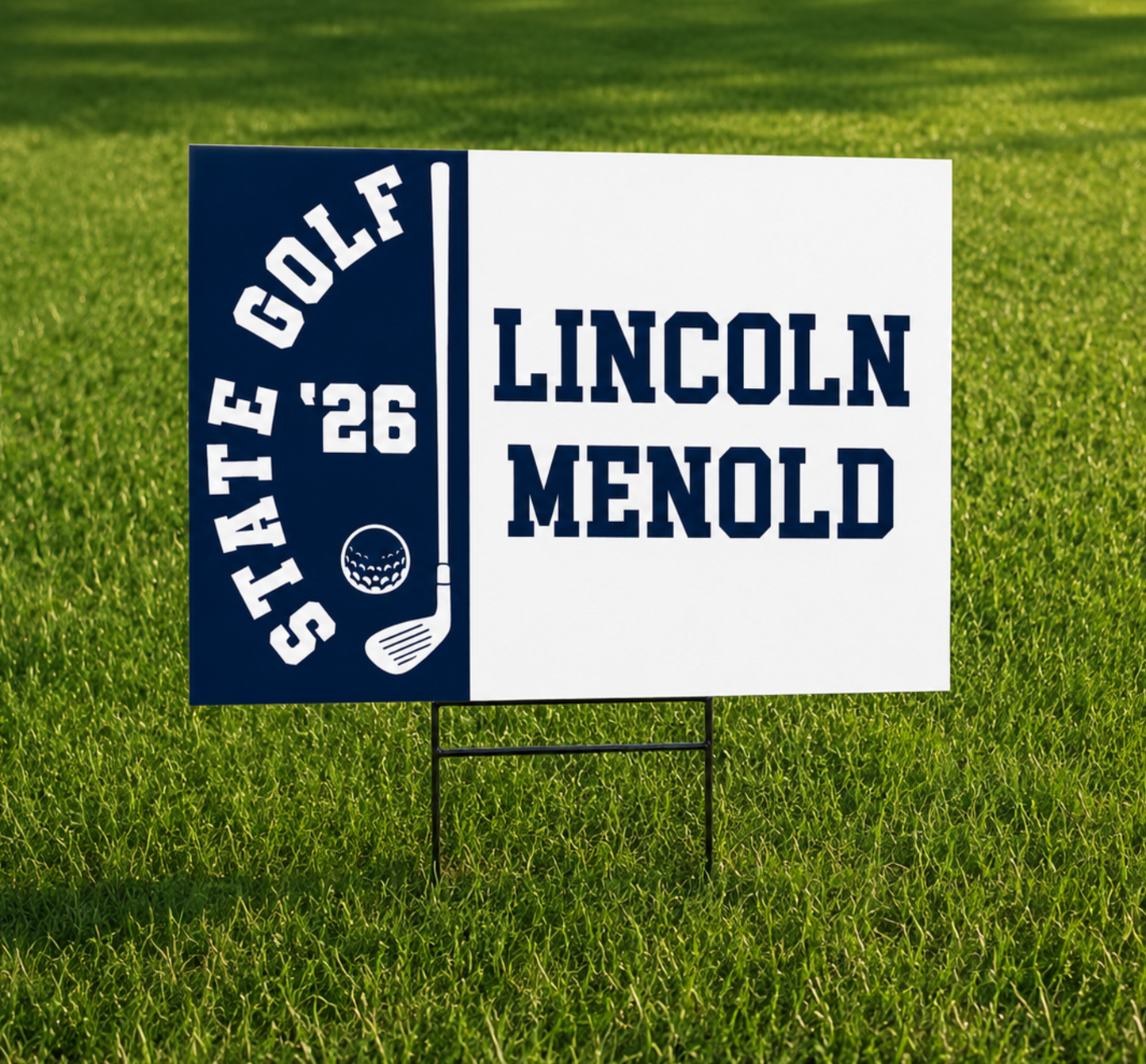 SHS State Golf 2026 Yard Sign