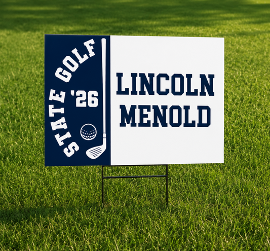 SHS State Golf 2026 Yard Sign