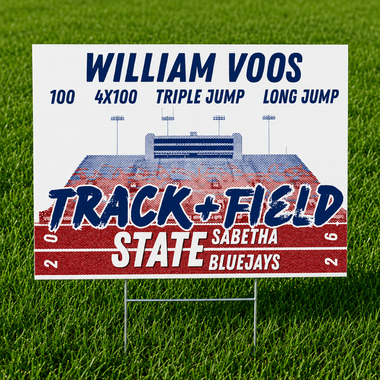 SHS State Track 2026 Yard Sign