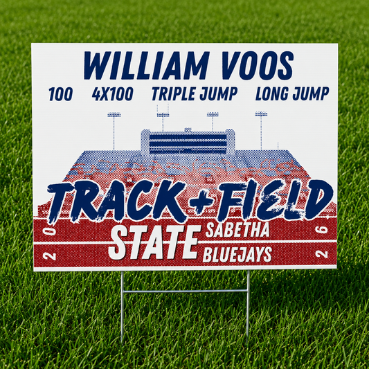 SHS State Track 2026 Yard Sign