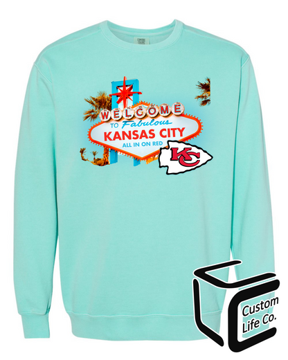 KC All In On Red Crewneck