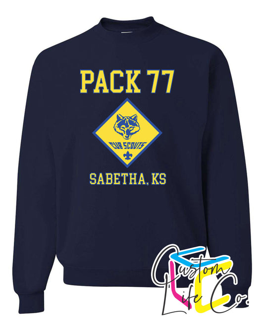 Cub Scouts Pack 77 Adult Crewneck Sweatshirt