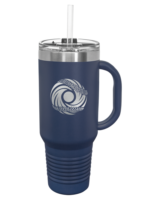 Vortex Baseball Logo Engraved Drinkware